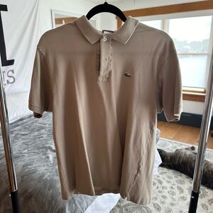 Tan Lacoste Polo